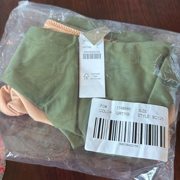 J. Crew Curved waist cheeky bikini Swim bottom BC125 Safari Olive Green NEW - Picture 10 of 14